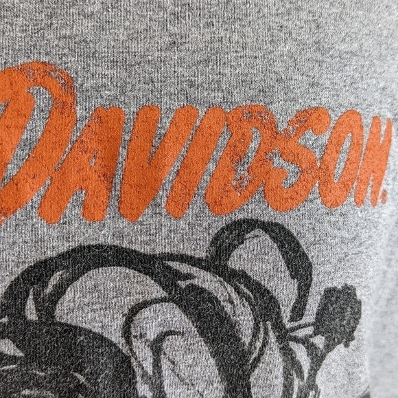 Harley Davidson Motorcycles Accelerate Cotton Jersey Tee in Gray Size Large - Picture 5 of 11